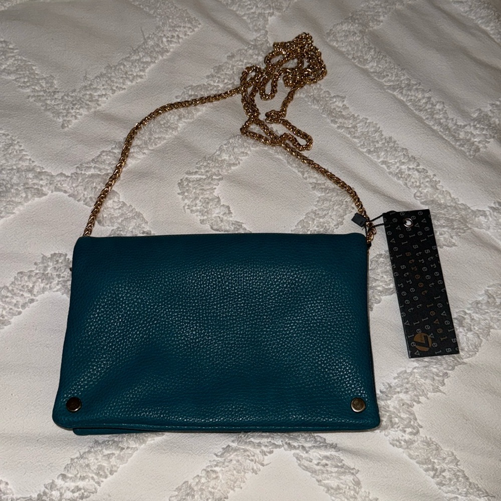 Street Level 7 Teal Crossbody Bag NWT